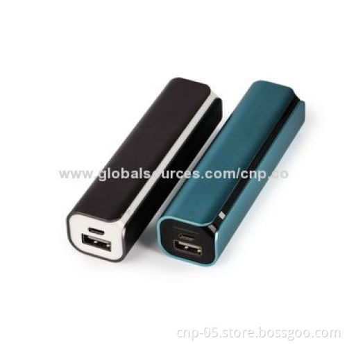 Pocket-size Power Bank with 2,800mAh Capacity, Aluminum Alloy Housing, Unique Design